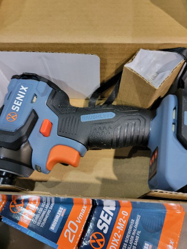 Photo 1 of SENIX PDIX2-M2-0 20 Volt Max* X2 1/4-Inch Cordless Impact Driver, 4-Speed Battery Screwdriver with Brushless Motor and LED Light, 130 Foot-Pounds of Max Torque, Tool Only, Battery Not Included