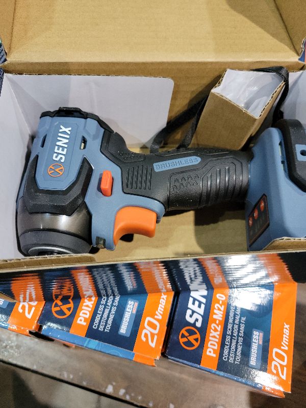 Photo 1 of SENIX PDIX2-M2-0 20 Volt Max* X2 1/4-Inch Cordless Impact Driver, 4-Speed Battery Screwdriver with Brushless Motor and LED Light, 130 Foot-Pounds of Max Torque, Tool Only, Battery Not Included