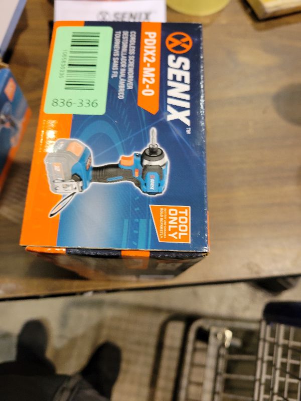 Photo 1 of SENIX PDIX2-M2-0 20 Volt Max* X2 1/4-Inch Cordless Impact Driver, 4-Speed Battery Screwdriver with Brushless Motor and LED Light, 130 Foot-Pounds of Max Torque, Tool Only, Battery Not Included
