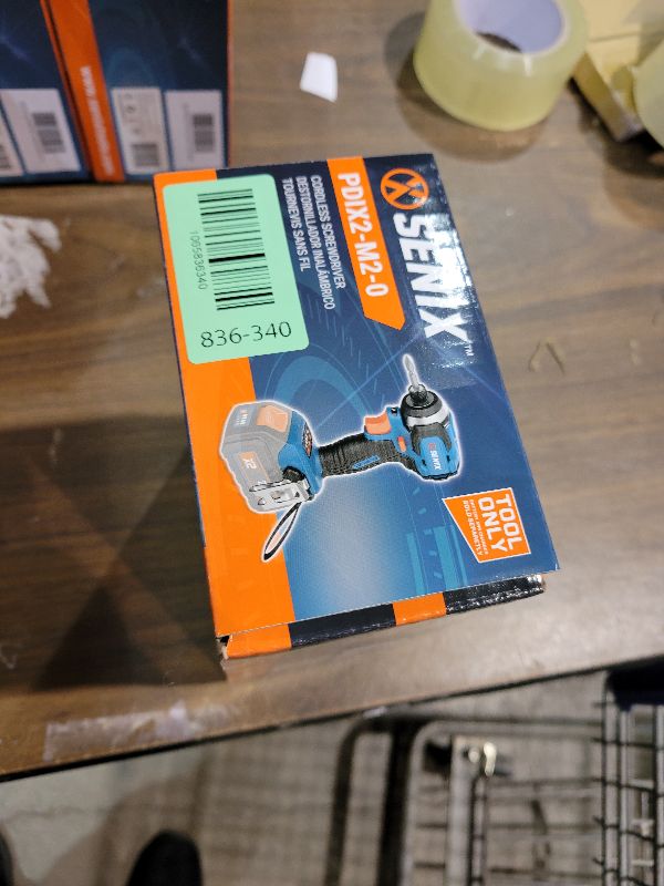 Photo 1 of SENIX PDIX2-M2-0 20 Volt Max* X2 1/4-Inch Cordless Impact Driver, 4-Speed Battery Screwdriver with Brushless Motor and LED Light, 130 Foot-Pounds of Max Torque, Tool Only, Battery Not Included