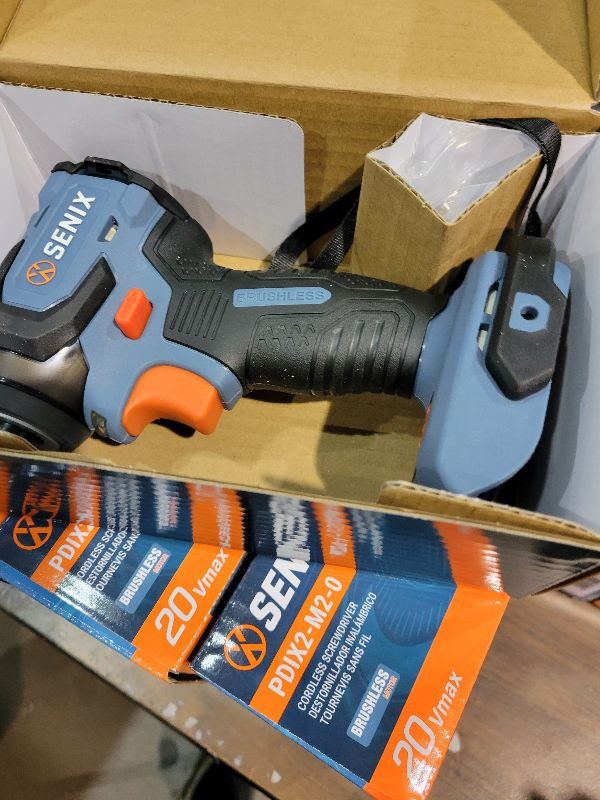 Photo 1 of SENIX PDIX2-M2-0 20 Volt Max* X2 1/4-Inch Cordless Impact Driver, 4-Speed Battery Screwdriver with Brushless Motor and LED Light, 130 Foot-Pounds of Max Torque, Tool Only, Battery Not Included