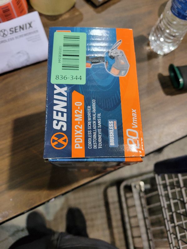 Photo 1 of SENIX PDIX2-M2-0 20 Volt Max* X2 1/4-Inch Cordless Impact Driver, 4-Speed Battery Screwdriver with Brushless Motor and LED Light, 130 Foot-Pounds of Max Torque, Tool Only, Battery Not Included