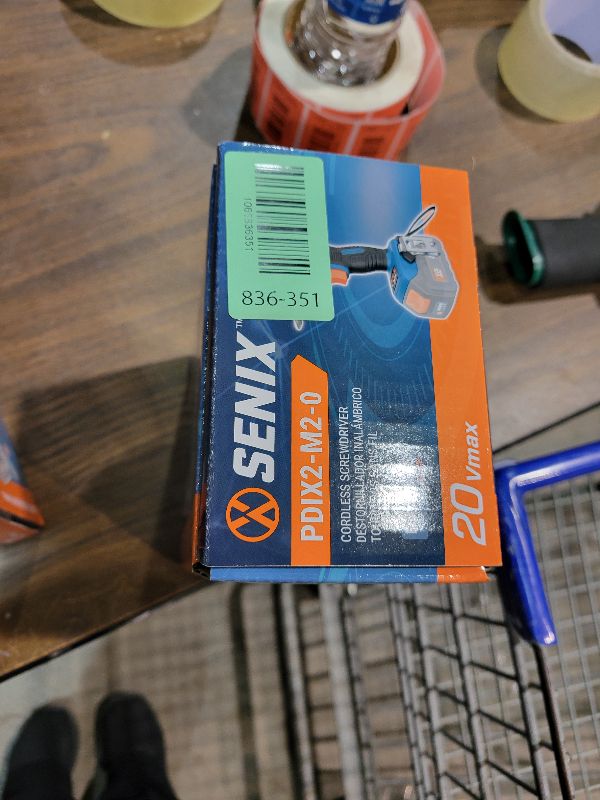 Photo 1 of SENIX PDIX2-M2-0 20 Volt Max* X2 1/4-Inch Cordless Impact Driver, 4-Speed Battery Screwdriver with Brushless Motor and LED Light, 130 Foot-Pounds of Max Torque, Tool Only, Battery Not Included