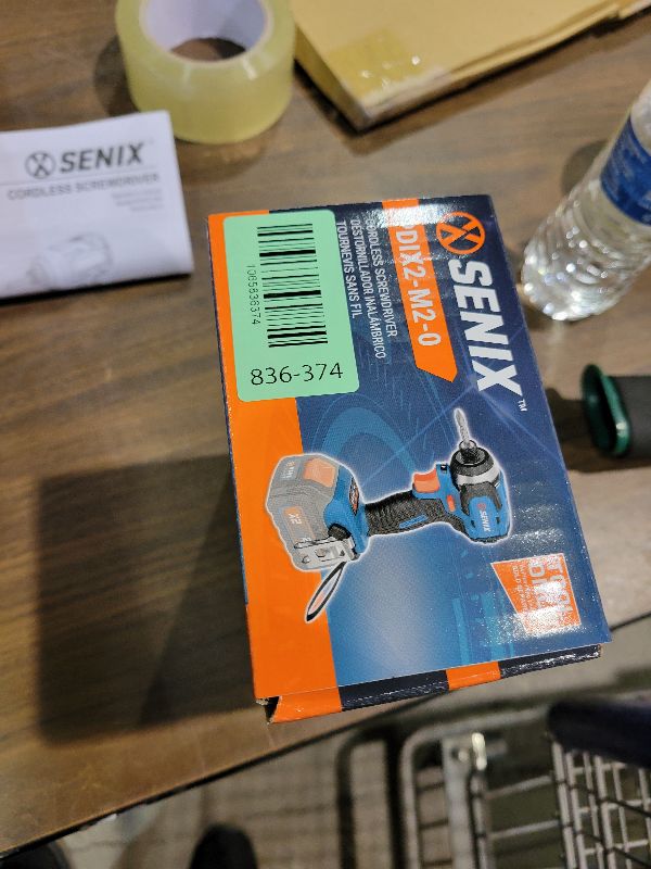 Photo 1 of SENIX PDIX2-M2-0 20 Volt Max* X2 1/4-Inch Cordless Impact Driver, 4-Speed Battery Screwdriver with Brushless Motor and LED Light, 130 Foot-Pounds of Max Torque, Tool Only, Battery Not Included