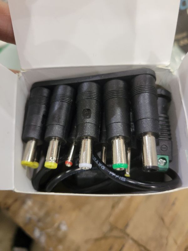 View 2 of 12V 5A Power Supply Universal Adapter AC 100-240V to DC 12Volt 5A 4A 3.5A 3A Power Cord with 10 Tips (5.5x2.5mm/4.8x1.7mm) for LED Strip Lights, CCTV Cameras, Router, Modem & More