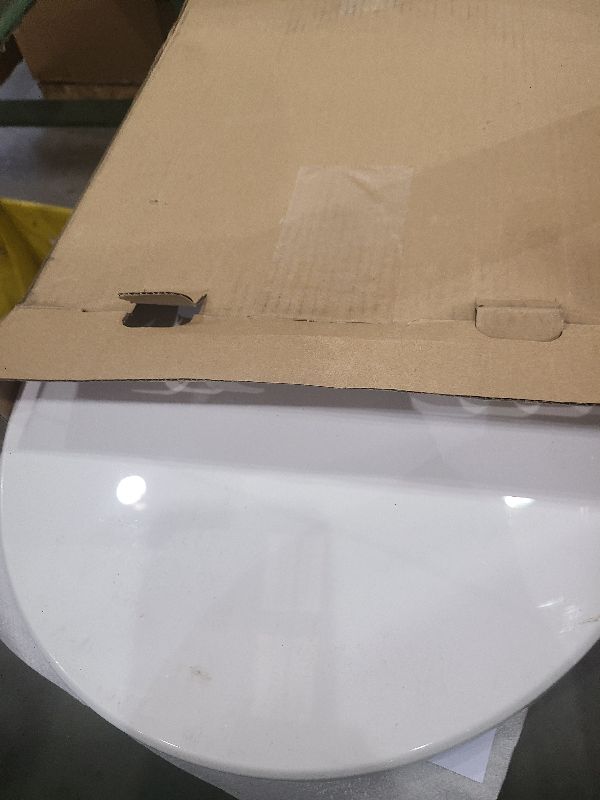 Photo 1 of 1M Family Toilet Seat, Patented Slow Close & Quick Releasing Technology, Anti-Wiggling, Easy to Install and Clean, Standard Round with Toddler Seat Built In (1 Piece)