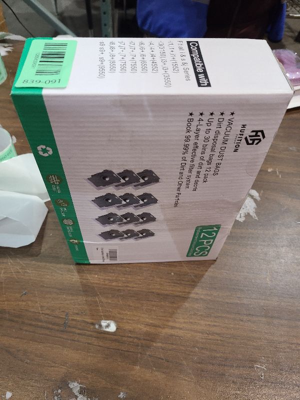 Photo 1 of 12 Pack - Vacuum Bags for iRobot Roomba i & s & j Series, Compatible with Roomba vacuum i1,i1+, i3,i3+, i4,i4+, i6, i6+, i7, i7+, i8, i8+, j7,j7+,s9,s9+ Automatic Dirt Disposal Bag