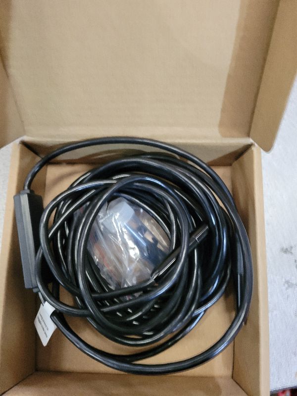 Photo 1 of [Dual-Lens] Endoscope Camera with Light, 1920P HD Borescope with 8+1 Adjustable LED Lights, IP67 Waterproof 16.5FT Semi-Rigid Snake Cord Inspection Camera for iPhone, iPad and Android Phone (Type C)