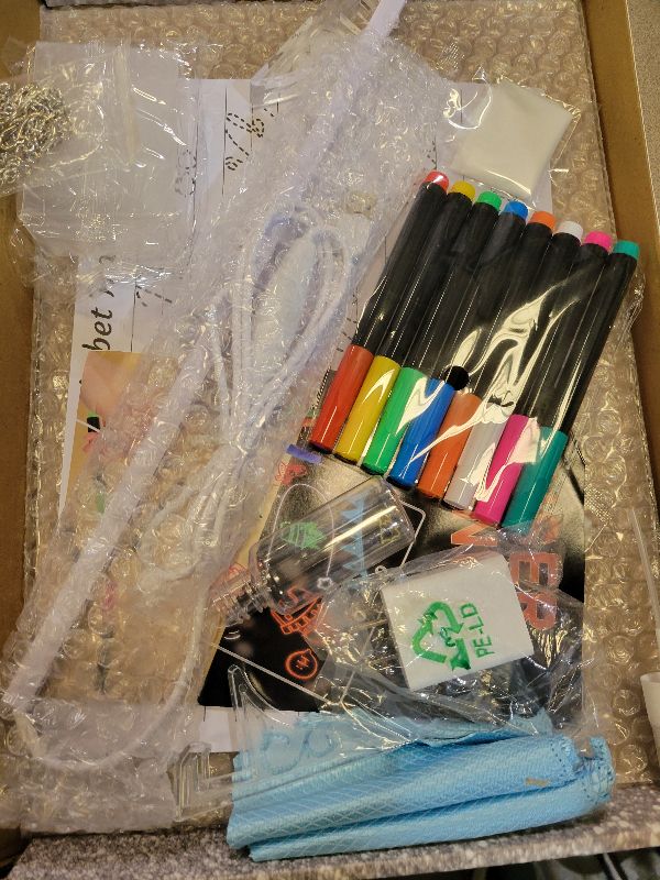 Photo 1 of 16" Led Drawing Board for Kids with 18 Tracing Stencils - Light up Led Note Board, 2026 Birthday Gifts for Boys Girls Ages 5 6 7 8 9 10 12+ Year Old, Magic Glow Art Toys for 6 7 8 9 10 Year Old, 39PCS