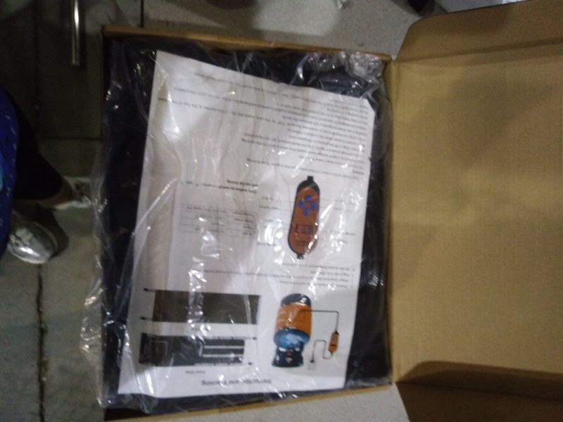 Photo 1 of 1 Pack Propane Tank Heater Blanket Gas LP Cylinder Tank Heater with Thermostat Controller Adjustment 41-122 °F and Timer Function, Propane Buckets Warmer Blanket Fit for 5-40LB Tanks (Black)