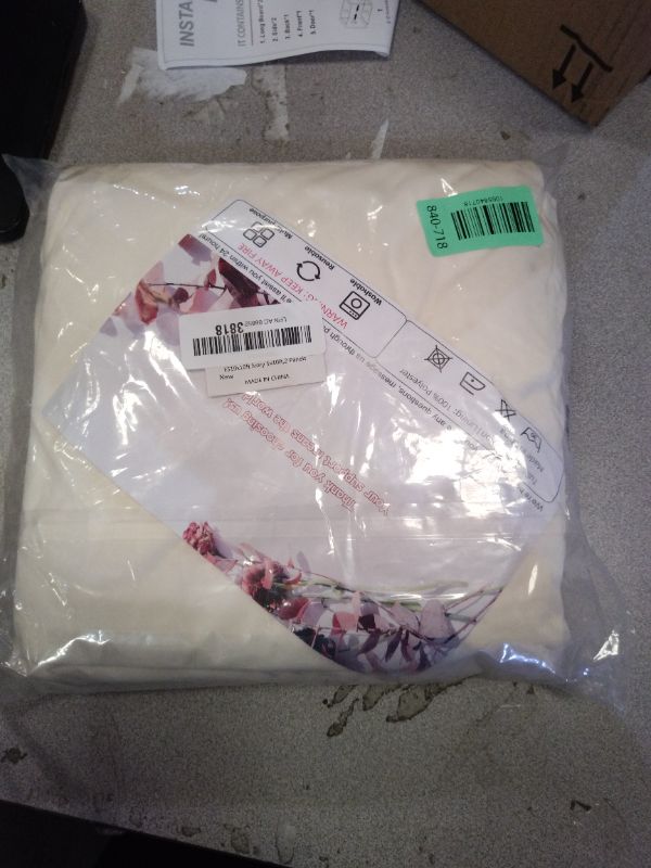 Photo 1 of 10x10ft Wrinkle Free Ivory Backdrop Curtain for Parties Soft Fabric Drapes Wedding Ivory Curtain Backdrop for Birthday Party Decorations Background for Photography 5x10ft,2 Panels