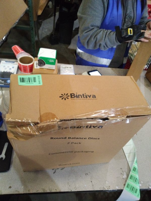 Photo 1 of 2 Pack Wobble Cushion Balance Disc - Wiggle Seat & Balance Pad for Exercise, Physical Therapy, Sensory Kids - Stability Disc, Dog Balance Disc