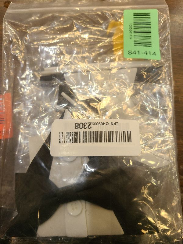 Photo 1 of 10 Sets Suit Bow Tie Cake Toppers EVA Cake Insert Topper Decorations Black Bow Tie Dessert Cake Topper Set for Father's Day Party Dad Birthday Party Supplies