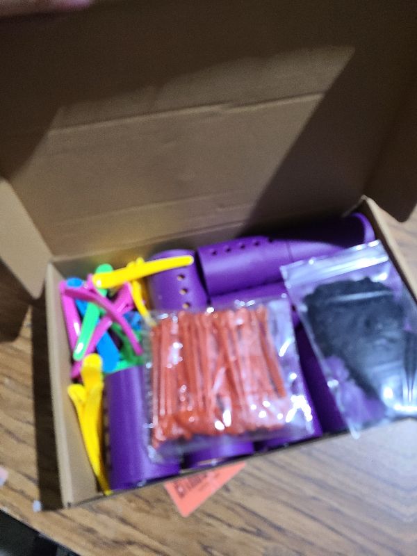 Photo 1 of 141 Pieces Hair Rollers Set Include 60 Plastic Hair Rollers (Multicolor,6 Size)