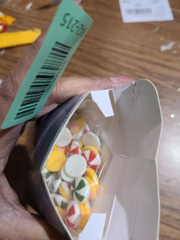 Photo 1 of 120 Pcs Christmas Mini Candy Canes Peppermint Ornament Fake Candy Xmas Rainbow Tiny Canes Ornament Decoration for Christmas Tree No Hole Hanging Craft DIY Scrapbooking(Cute Size,Multicolor)