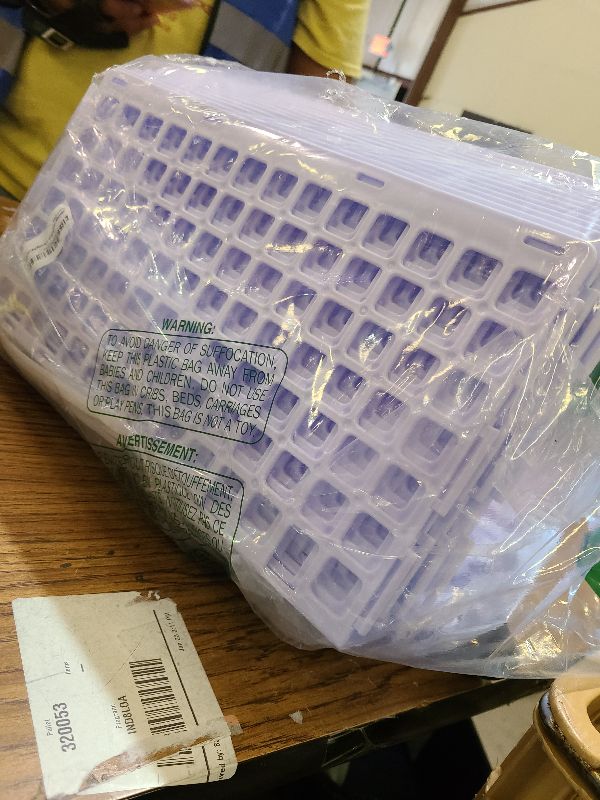 Photo 1 of 12 Pcs Under Couch Blocker for Bed Adjustable Furniture Plastic Under Bed Blocker with 30 Ties White Couch Barriers for Dogs Pets Cats (Style3)