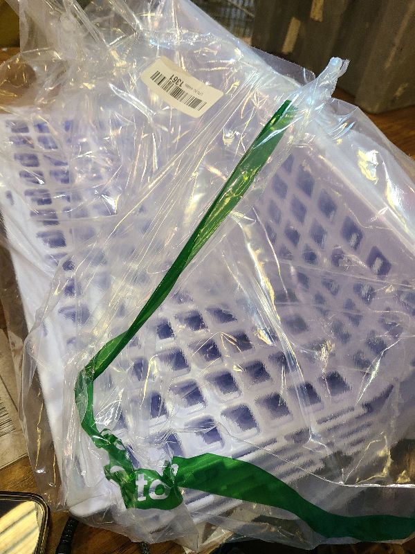 Photo 1 of 12 Pcs Under Couch Blocker for Bed Adjustable Furniture Plastic Under Bed Blocker with 30 Ties White Couch Barriers for Dogs Pets Cats (Style3)