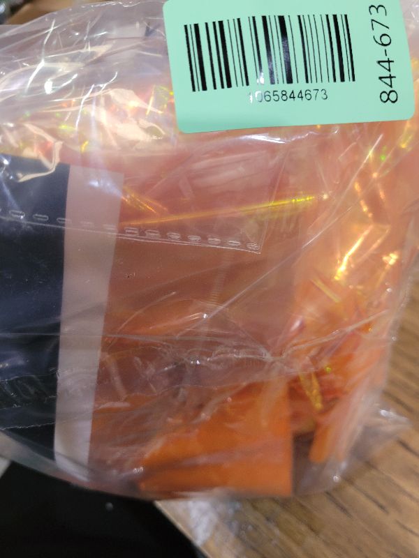 Photo 1 of 2 Pieces Orange Iridescence Tablecloth - 40 x 108“ Disposable Shiny Laser Table Cloth - Glitter Plastic Tablecloths - Holographic Iridescent Table Cover for Party Decoration, Wedding and Banquet