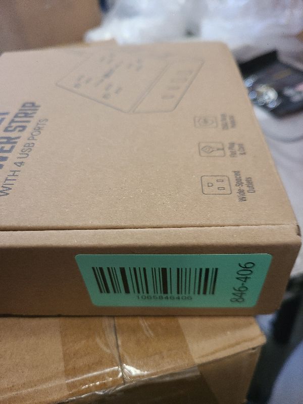 Photo 1 of 10Ft Extension Cord with Multiple Outlets, Flat Plug Power Strip Surge Protector with 10 Ft Long Cord, 8 Outlet 4 USB Ports (2 USB C), Multi Outlet Wall Plug for Office, College, Dorm Room Essentials