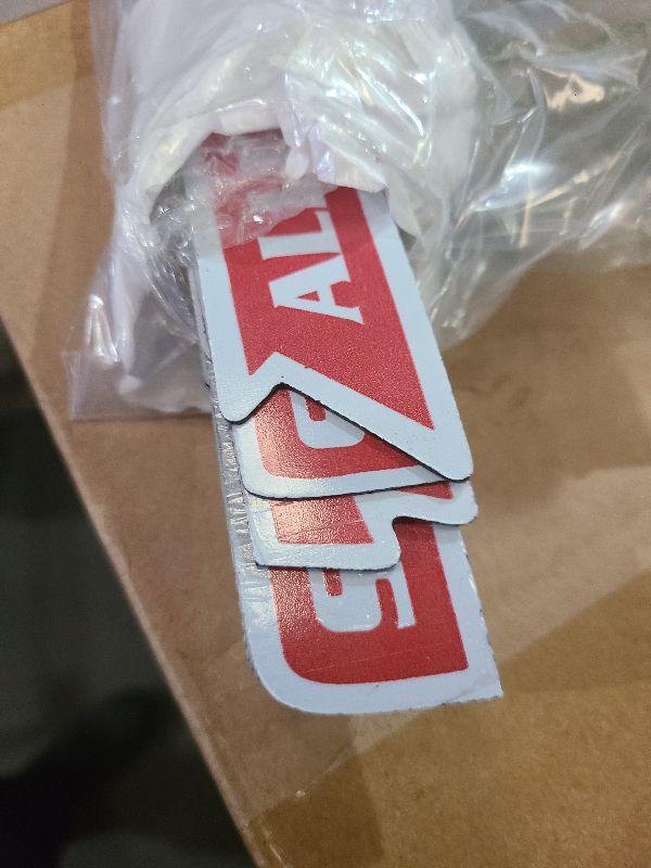 Photo 1 of 12-Pack Magnetic Toolbox Labels: Durable, Personalized Red Magnetic Labels for Toolbox Drawers and Garage Tool Storage