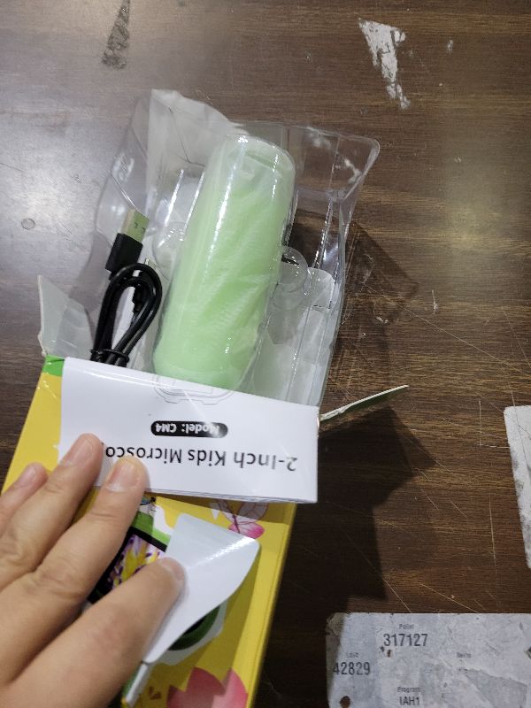 Photo 1 of 1000X Pocket Microscope for Kids – Railhorn Mini Microscope with 2" LCD Screen, 16MP Camera & 1080P Video, Handheld Magnifier with Light for Coins, Slides & Nature Exploration, STEM Toy for Ages 3-12