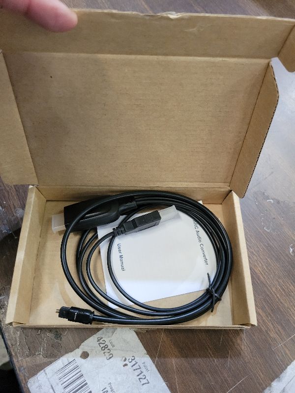 Photo 1 of 192KHz HDMI ARC to Optical Audio Converter for TV to Soundbar, Plug & Play 3.4ft/1.05m ARC to Optical Cable Audio Extractor Adapter Splitter for Sound System Speaker Home Theater Support Dolby/DTS 5.1