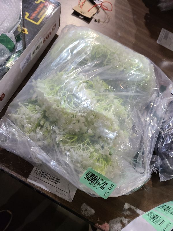 Photo 1 of 120PC Baby Breath Artificial Flowers - Babies Breath Flowers Artificial Bulk Faux Flowers Bouquet White Flores Real Touch Fake Flowers Arrangements Wedding Centerpieces Tables Decorations