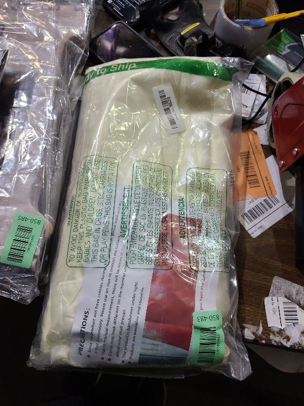 Photo 1 of 2 Panels Cream Backdrop Curtain, 10 x 10 Feet Background Curtains for Parties, Weddings, Baby Showers, Bachelorette Halloween, Christmas Birthday Party Photoshoot Backdrop Curtains Decorations