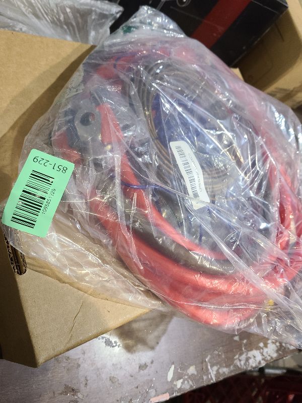 Photo 1 of 0 Gauge CCA Amplifier Wiring Kit 3000W Complete - Copper Clad Aluminum Car Audio Power Cable with Fuse Holder & RCA | for Subwoofer Amp Install