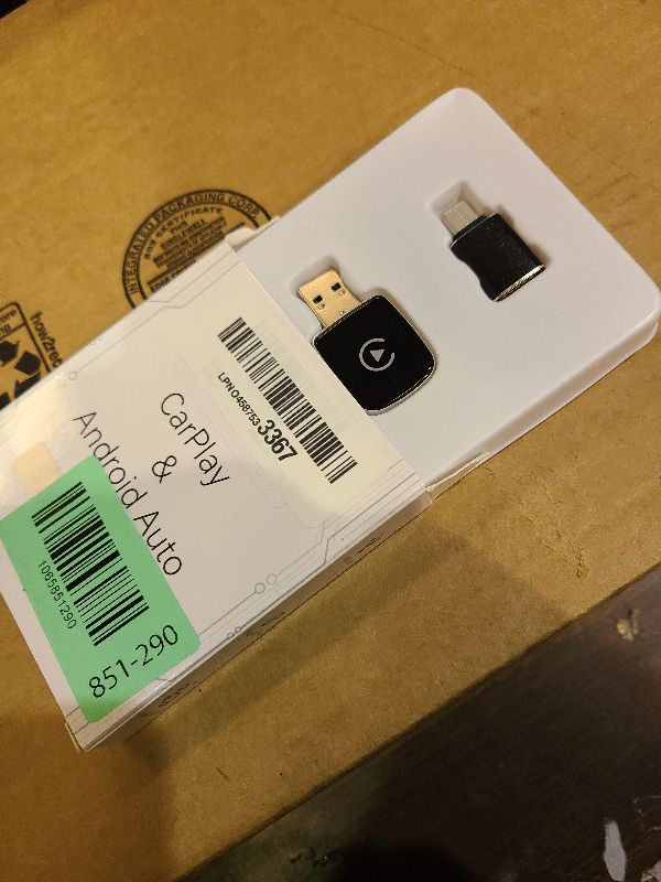 Photo 1 of 2026 Upgrade Wireless CarPlay Adapter for iPhone,2 in 1 for Apple Carplay and Android Auto Adapter,Convert Wired to Wireless, Plug & Play Mini CarPlay USB to USB-C/Type-C, Stable Control & No Delay