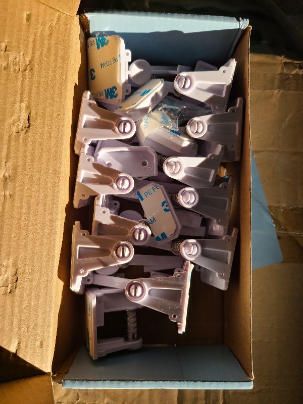 Photo 1 of 12 Pack Cabinet Locks Child Safety | Baby Safety Cabinet Locks NO Drilling 3M Adhesive Baby Proof Drawer Lock Child proofing cabinets latches for Kids Latch for Drawers & Door Child Safety Locks