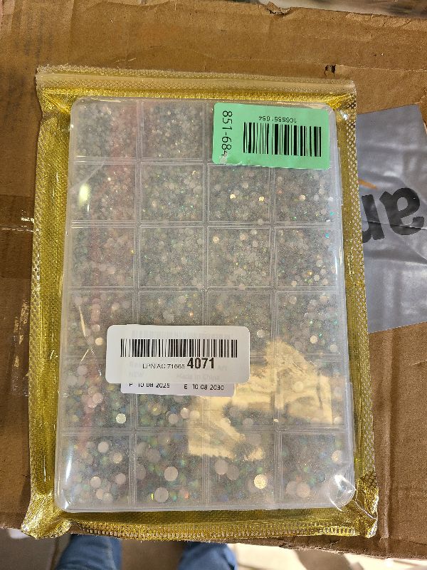 Photo 1 of 25000Pcs Resin Rhinestones with Tweezers for Crafting, AB 2-6mm Mixed Sizes Non Hotfix Flatback Gems, Bedazzling Crystal for DIY Craft Clothing Mugs Tumblers Shoes Fabric Decor Nail Art