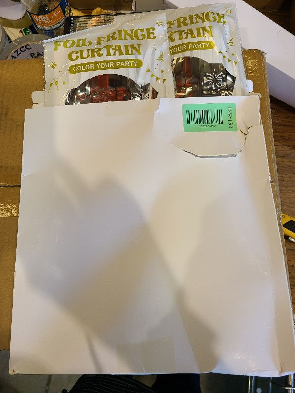 Photo 1 of 2 Pack Tinsel Backdrop, 3.28 FT x 7.05 FT Birthday Party Decorations, Silver Party Streamer Fringe Curtains Foil Backdrop, Metallic Silver Photo Props Party Supplies Party Decor