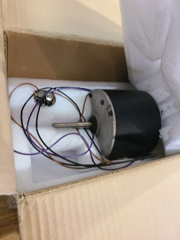 Photo 1 of 0131M00061SP, 1/4 Hp Condenser Fan Motor Replaces Goodman Condenser Fan Motor, Zongshan Broad-Ocean YDK-180S84062-01-830 RPM, 1-Speed, Replaces Amana Janitrol P/N: 0131M00014PS