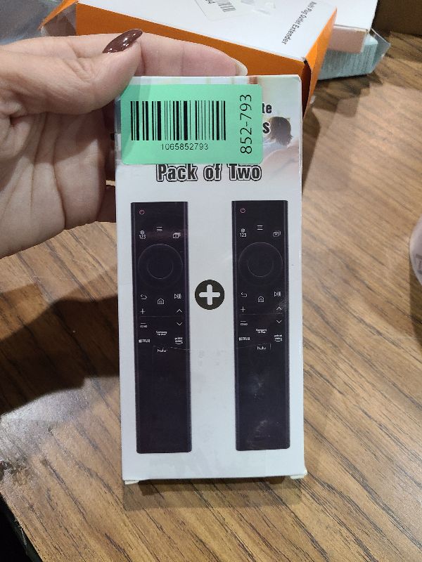 Photo 1 of (Pack of 2) Remote Control for All Samsung Smart TVs. Replacement for All 2016-2025 Samsung TV Remotes. No Voice Control. 1-Year Full Warranty.
