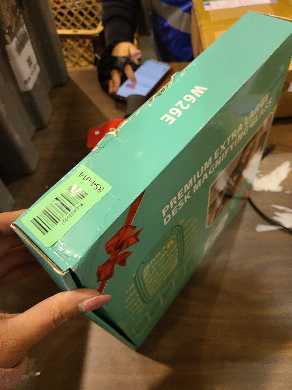 Photo 1 of 10X 30X Extra Large Magnifying Glass with Light and Stand,7-inch Lighted Magnifier,5 Color Modes Stepless Dimmable,Rectangle Hands-Free Magnifying Glass Desk Lamp for Reading Craft Hobby Close Work