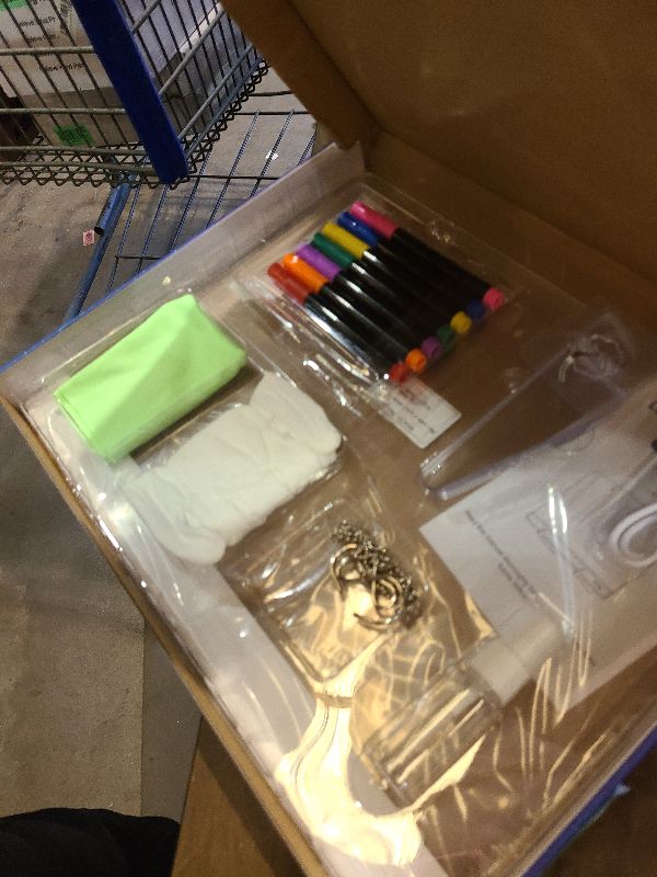 Photo 1 of 16" LumiBoard LED Drawing Board for Kids - 7 Colors & 10 Modes Rechargeable Acrylic LED Note Board with 7 Markers Cleaning Kit, Sketching & Birthday Gifts for Kids/Girls/Teens