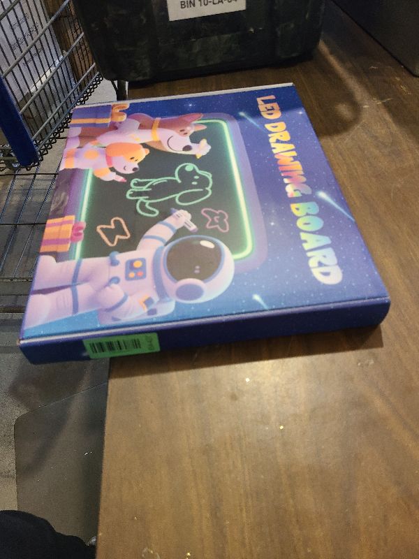 Photo 1 of 16" LumiBoard LED Drawing Board for Kids - 7 Colors & 10 Modes Rechargeable Acrylic LED Note Board with 7 Markers Cleaning Kit, Sketching & Birthday Gifts for Kids/Girls/Teens