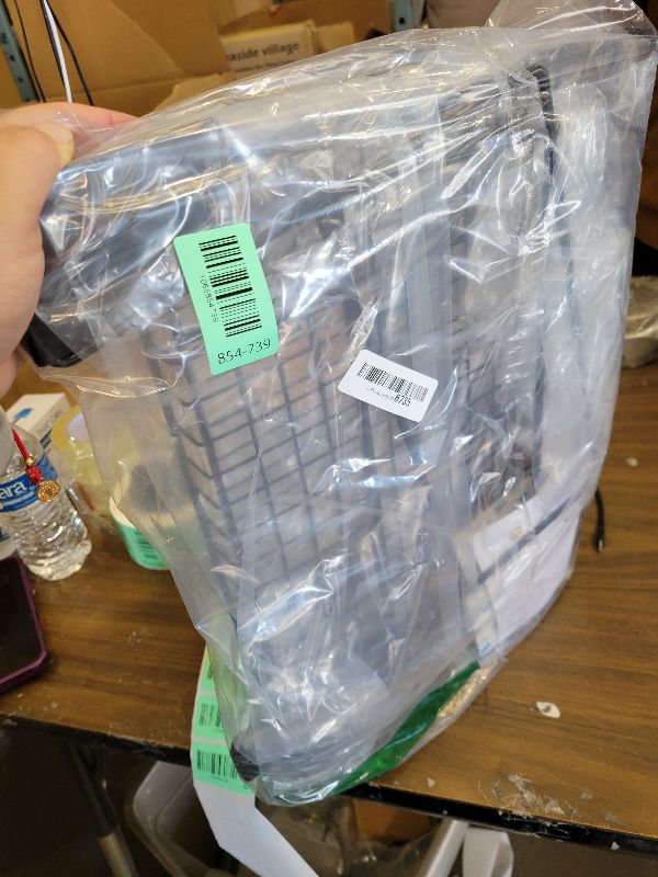 Photo 1 of 2 Pack Foldable Wall Shelf, Wall Mounted Garage Storage Shelves, Heavy Duty Wall Shelving Supports Up To 90 LBS. Floating Shelves With 4 Hooks Metal Storage Rack for Office, Kitchen and Laundry Room