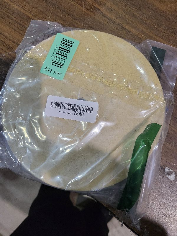 Photo 1 of ??? ?? 8'' Hard Wool Felt Buffing Wheel - 5/8'' Arbor Hole Hard Felt Polishing Kits Buffing Wheel for Bench Grinder for Aluminum, Jewelry, Metal, Wood, etc