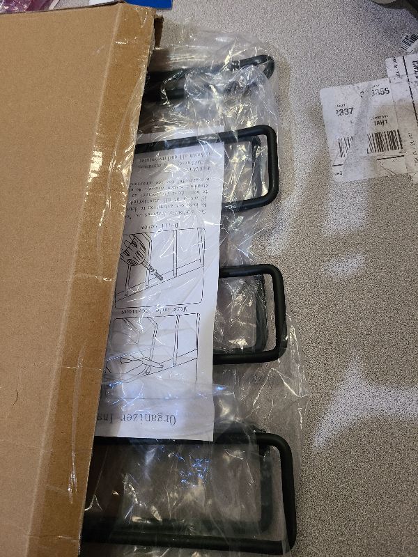 Photo 1 of 2 Pack Drill Holder, Power Tool Organizer Wall Mount, 80lb Heavy Duty Bearing Capacity Garage Storage, 4 Cordless Metal Shelf, Utility Storage Rack for Dewalt Cordless Tools Father Day Gifts