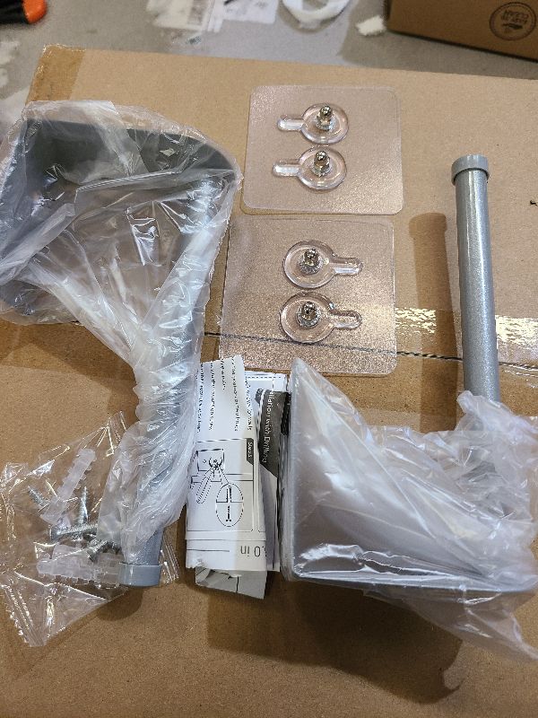 Photo 1 of 2 Pack Hat Racks for Baseball Caps, Stainless Steel Hat Organizer for Baseball Cap, Hat Holder Storage Organizer, Hat Hanger Strong Adhesive/Wall Drilled for Door, Bedroom, Closet(Light Grey 6 in)