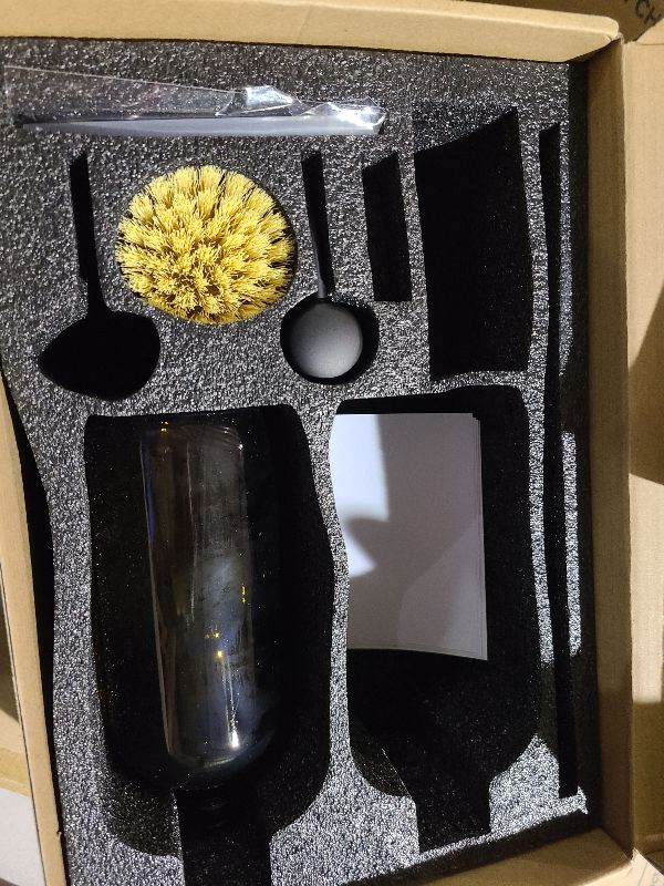 Photo 1 of [Luxury] Kitchen Soap Dispenser Set - 16OZ Amber Glass Bottle, Stainless Steel Pump, Instant Dry Tray, Waterproof Labels, Non-Slip Silicone Pad, and Dish Brush | Upgrade for Your Kitchen and Bathroom