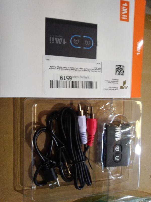 Photo 1 of 1Mii Bluetooth 5.3 Transmitter Receiver for TV to Wireless Headphones, Dual Link aptX Adaptive/Low Latency/HD Audio, Aux Bluetooth Audio Receiver Adapter for Home Stereo, Airplane, Boat, Gym