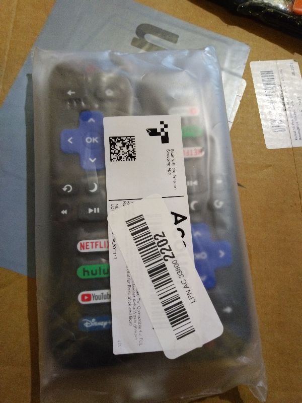 Photo 1 of (Pack of 2) Replacement Remote Control Only for Roku TV, Compatible for TCL Roku/Hisense Roku/Onn Roku/Sharp Roku/Element Roku/Westinghouse Roku/Philips Roku Smart TVs (Not for Roku Stick and Box)