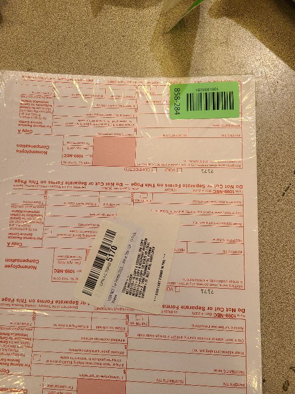 Photo 1 of 1099 NEC Tax Forms 2025 with Envelopes, 4 Part 15 Pack Tax Forms Kit and 15 Self-Seal Envelopes –Great for QuickBooks and Accounting Software, Value Pack for Business - Made in The USA - 15-Pack