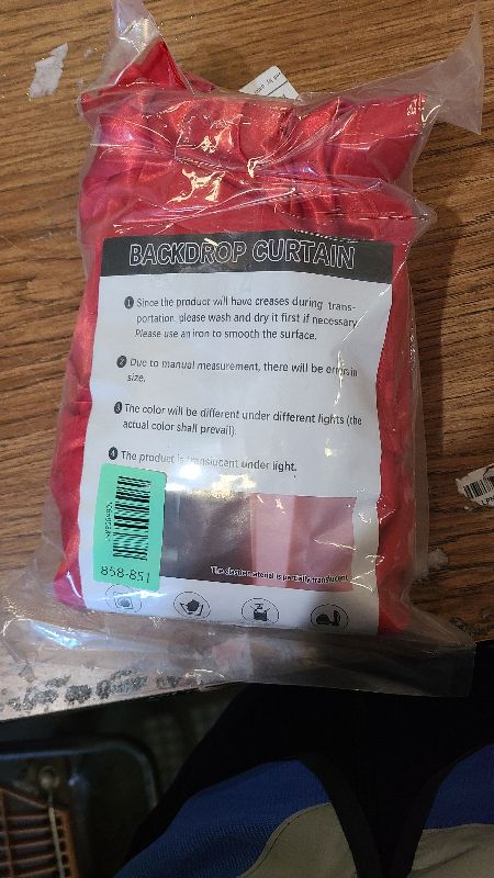 Photo 1 of 10 x 10 Feet Red Backdrop Curtain for Partie, Background Curtains for Photoshoot, Birthday, Wedding, Halloween, Thanksgiving, Christmas, New Year Party Decorations 5Ft x 10Ft, 2 Panels