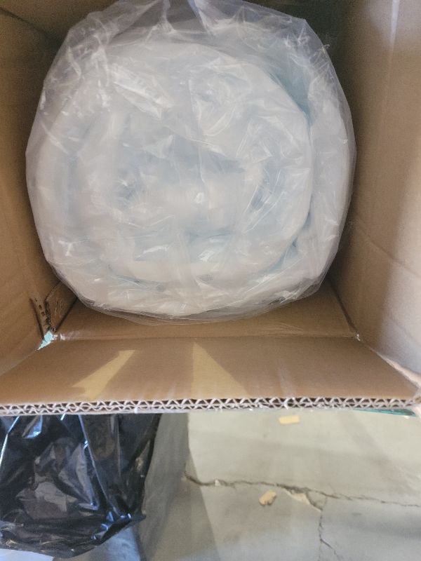 Photo 1 of 2 Inch Queen Size Egg Crate Cooling Gel Memory Foam Mattress Topper, Convoluted Bed Topper for Pressure Relief and Enhanced Airflow, CertiPUR-US Certified