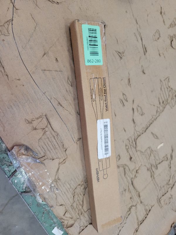 Photo 1 of 12" Valet Rod For Closet Pull Out Slide Out Adjustable Heavy Duty Valet Rod For Closet, Laundry Room, Bedroom, Bathroom(Black)