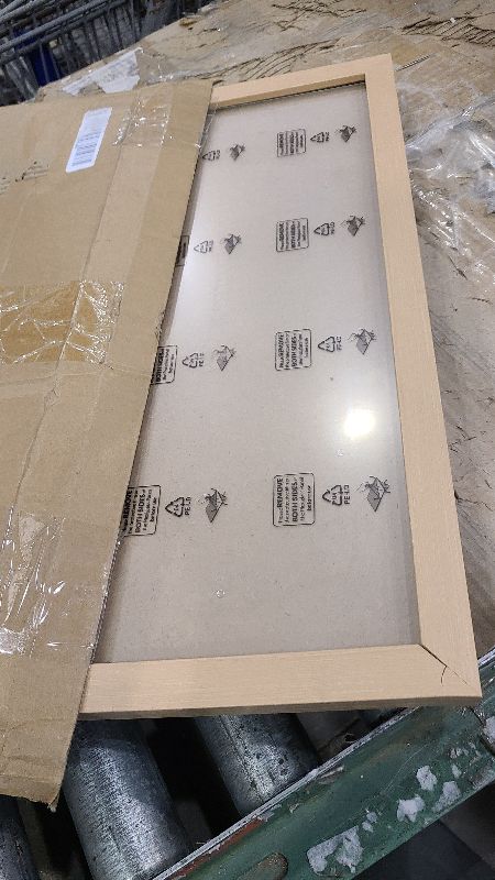 Photo 1 of 18x27 Frame Natural Woodgrain, 27x18 Picture Frame Beige, Rustic Poster Frame, Large 18 by 27 Gallery Family Concert Portrait Photo Frame Anniversary/Birthday/Wedding/Thank you/Christmas Gift